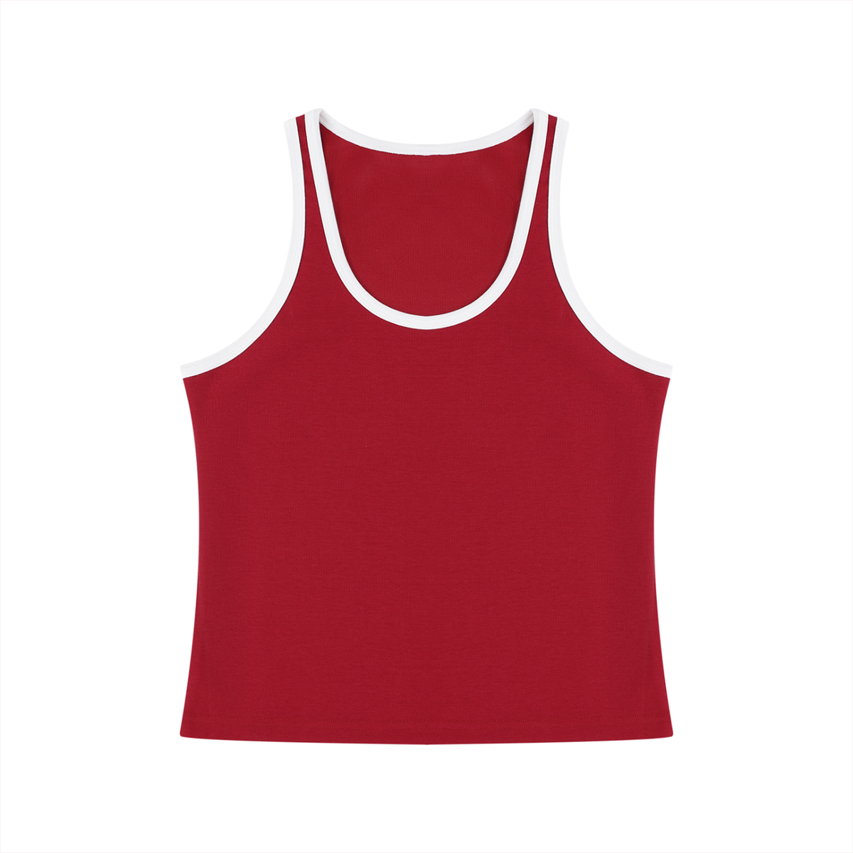 Women's Color Block Cropped Tank Top