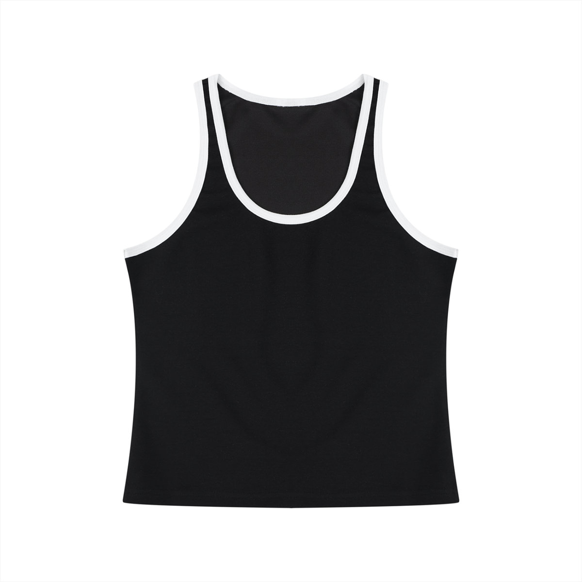 Women's Color Block Cropped Tank Top