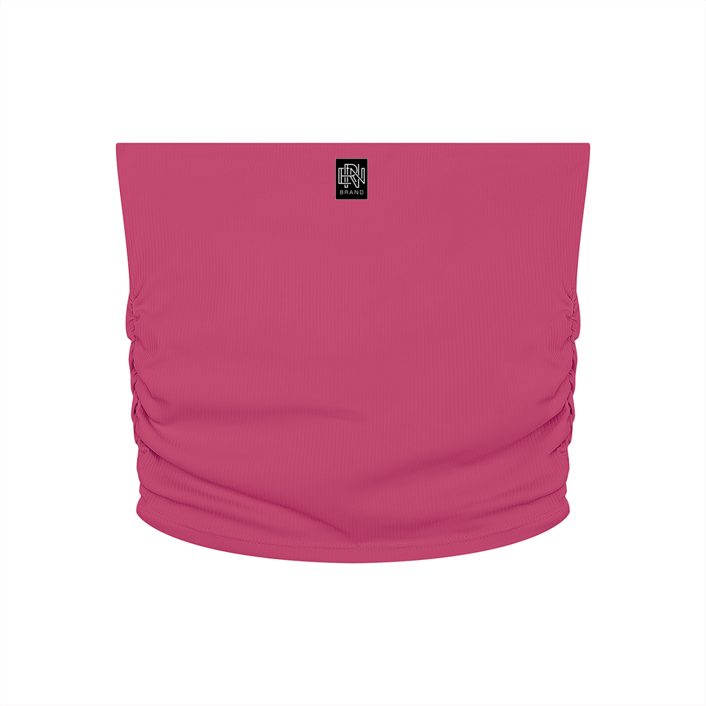 Women’s Ruched Cropped Yoga Tube Top