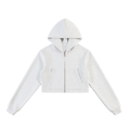 Essential Cropped Zip-Up Hoodie